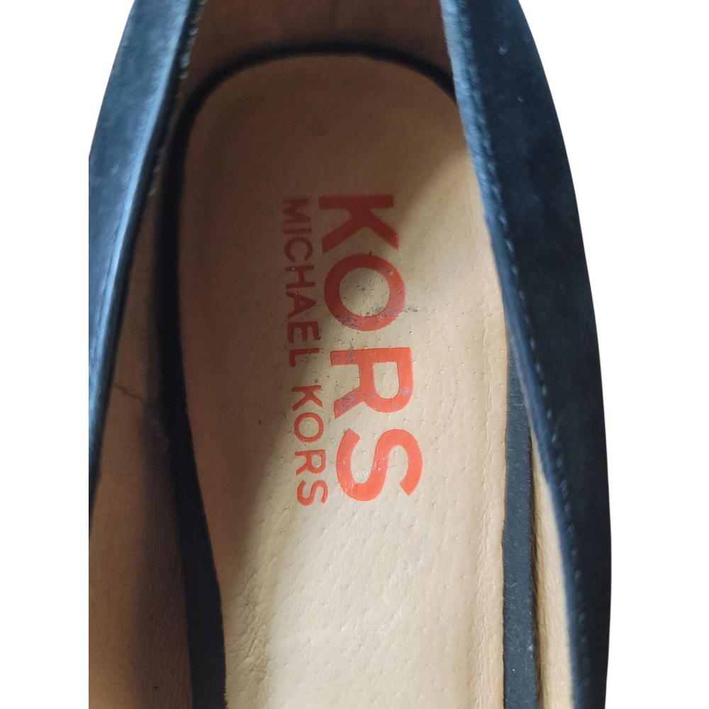 Michael Kors "Spice" Peep Toe Stacked Heel Pumps Size 9 - Picture 3 of 8